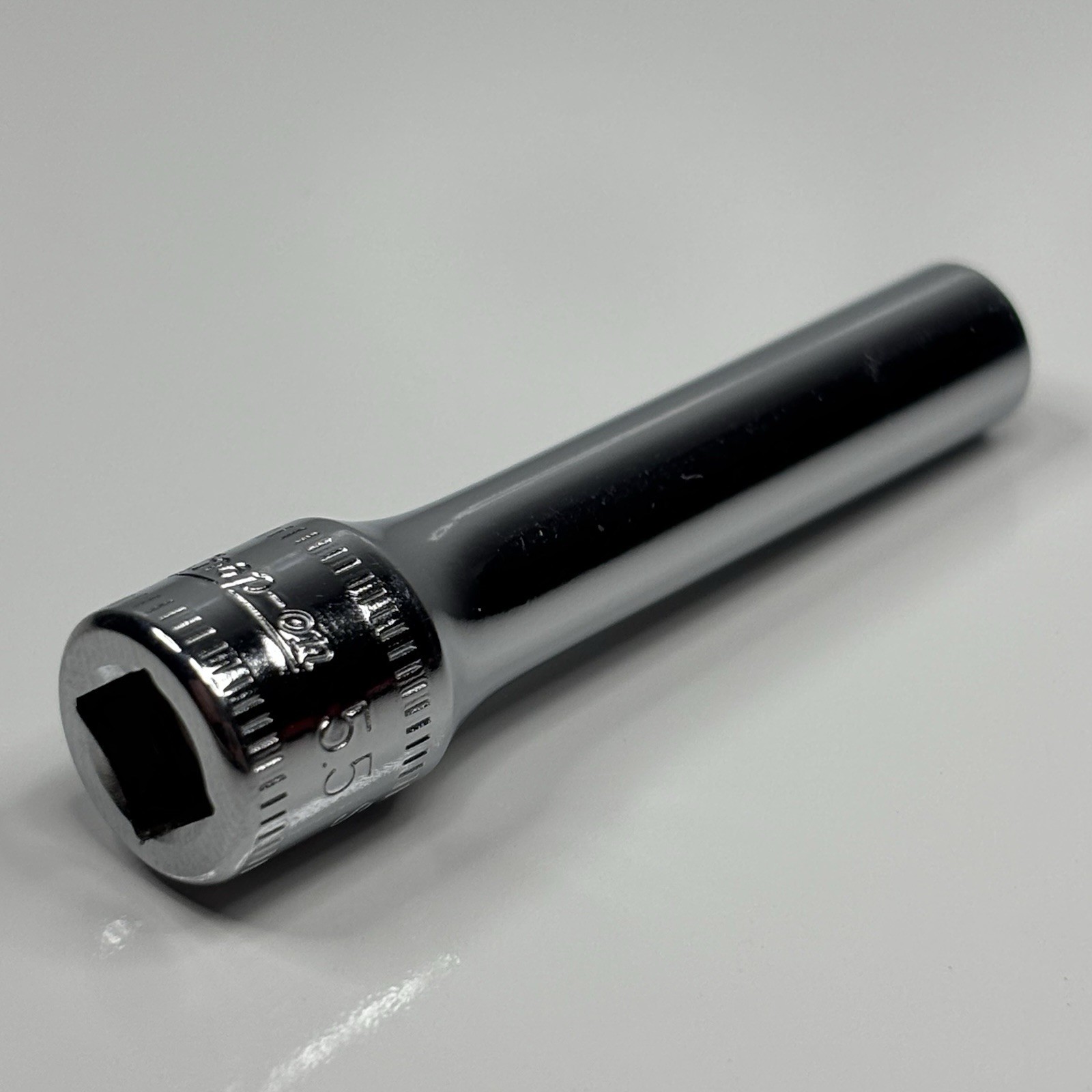 NOS Snap On Tool STMM5.5 1/4 Dr 6Pt Metric 5.5mm Deep Chrome Socket VTG USA 1987