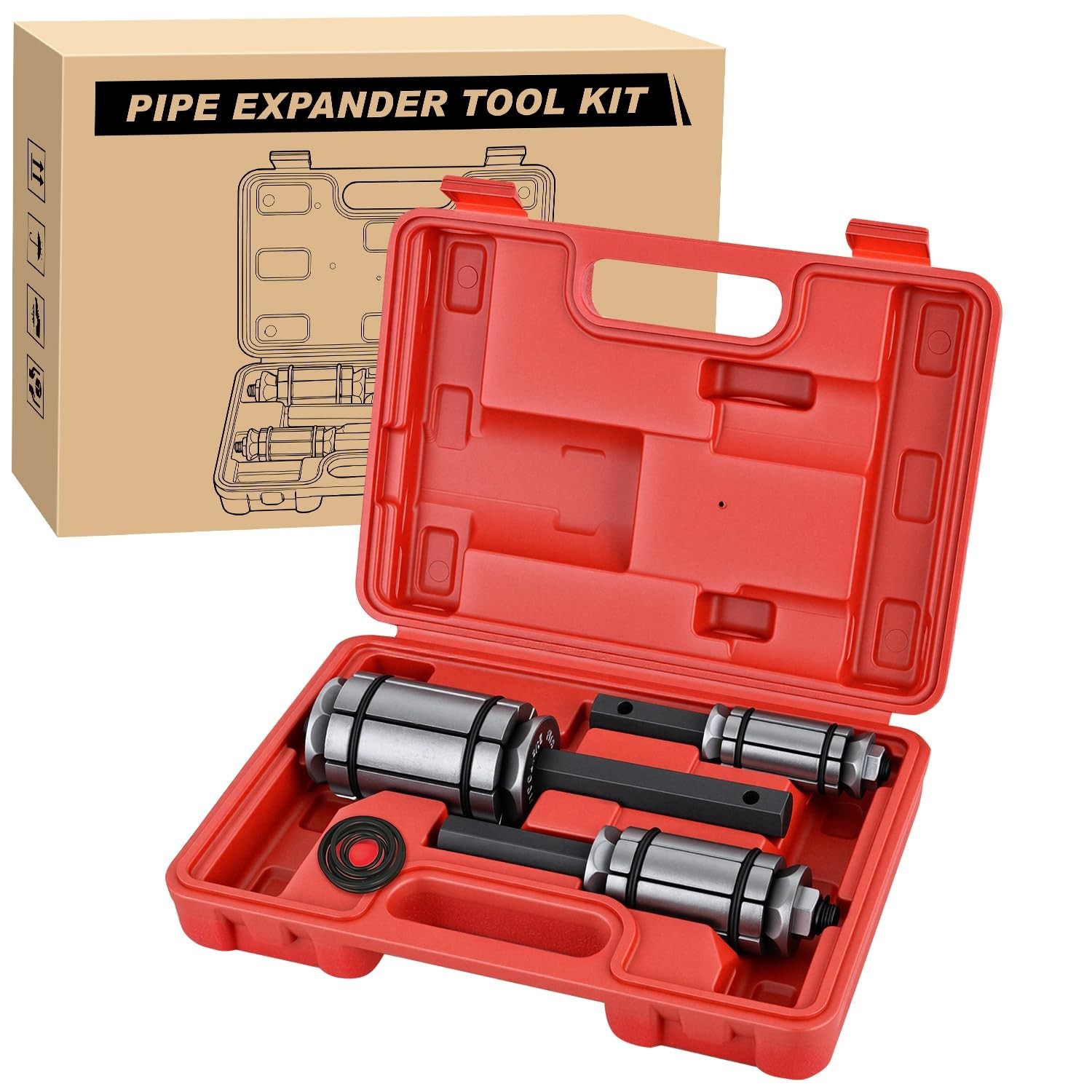 3PCS Heavy Duty Exhaust Pipe Expander Tool Set 1-1/8» to 3-1/2» – Tailpipe Rep