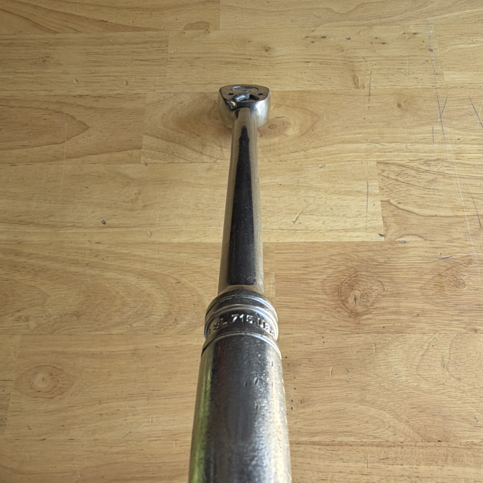 Snap On Tools 15″ Long Ratchet 1/2″ Drive Chrome Handle SL715 Vtg Made in USA