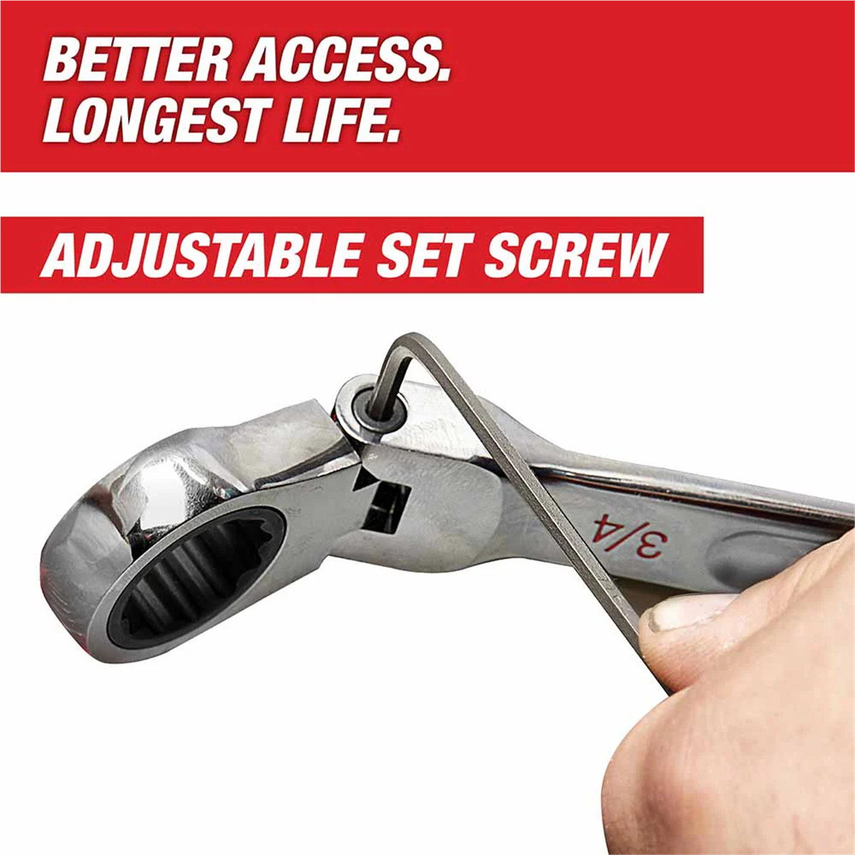 Milwaukee Tool 9/16″ Flex Head Ratcheting Combination Wrench