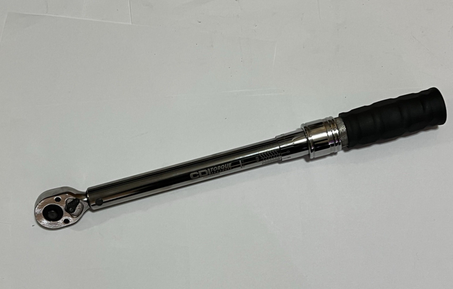 CDI 3/8 Drive Micrometer Torque Wrench Model 7502MRRHSS 100-750 In/Lb w Case USA