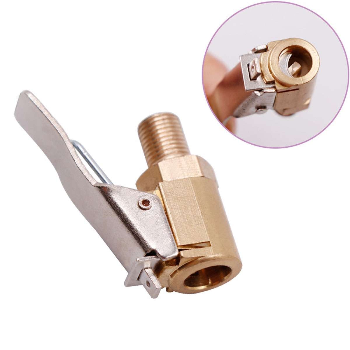 8MM Car Tyre Wheel Tire Air Chuck Inflator Pump Valve Clip Connector Adapter