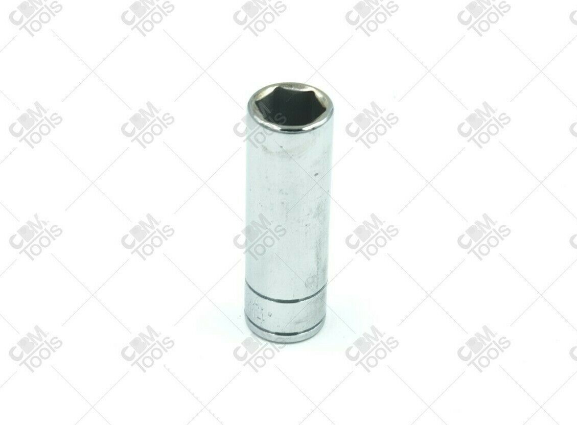 SK Hand Tools 41914 1/4″ Dr. 7/16″ 6pt Deep Fractional Chrome Socket