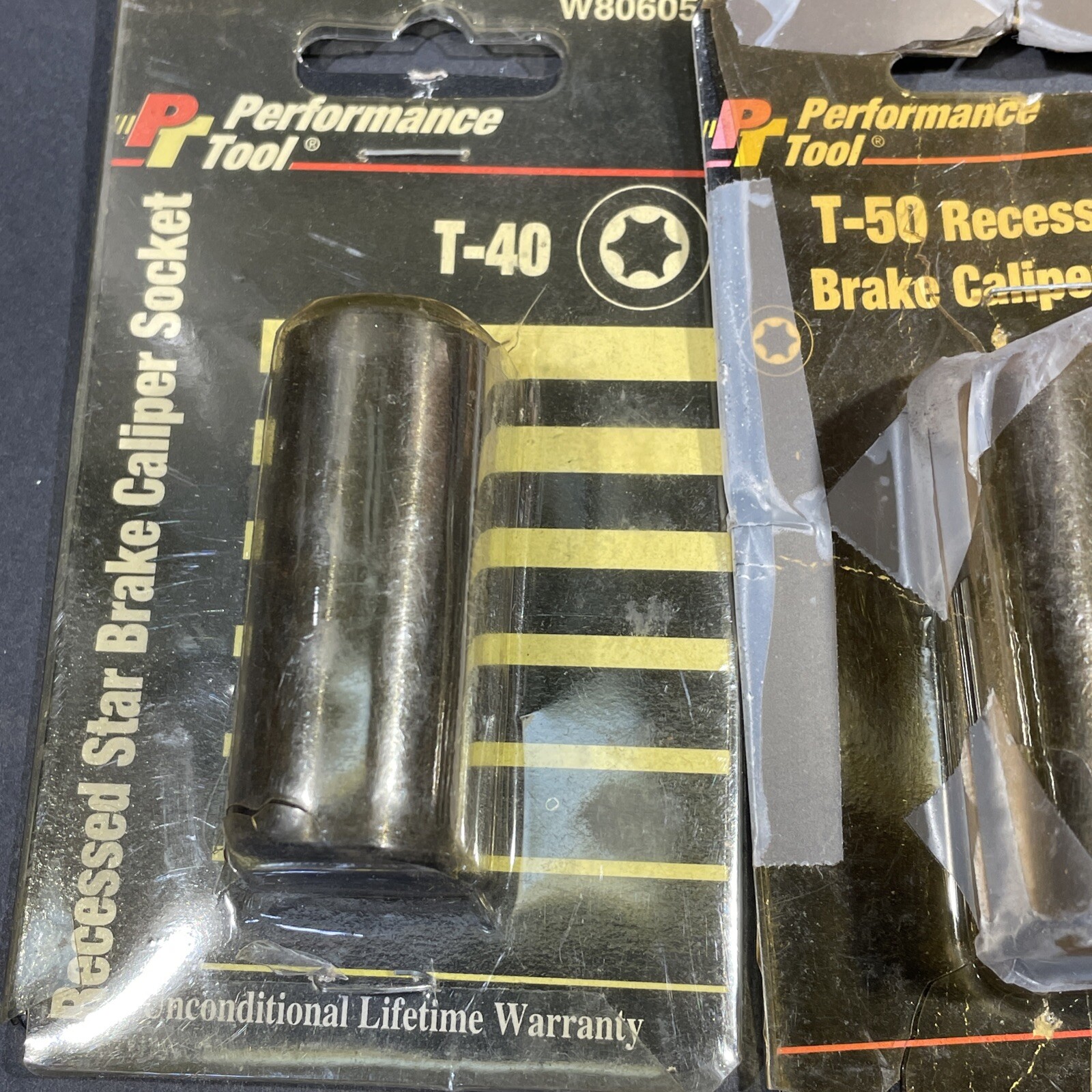 8- Performance Tools Brake Specially Tools, Caliper Sockets, Recessed Star, T50+