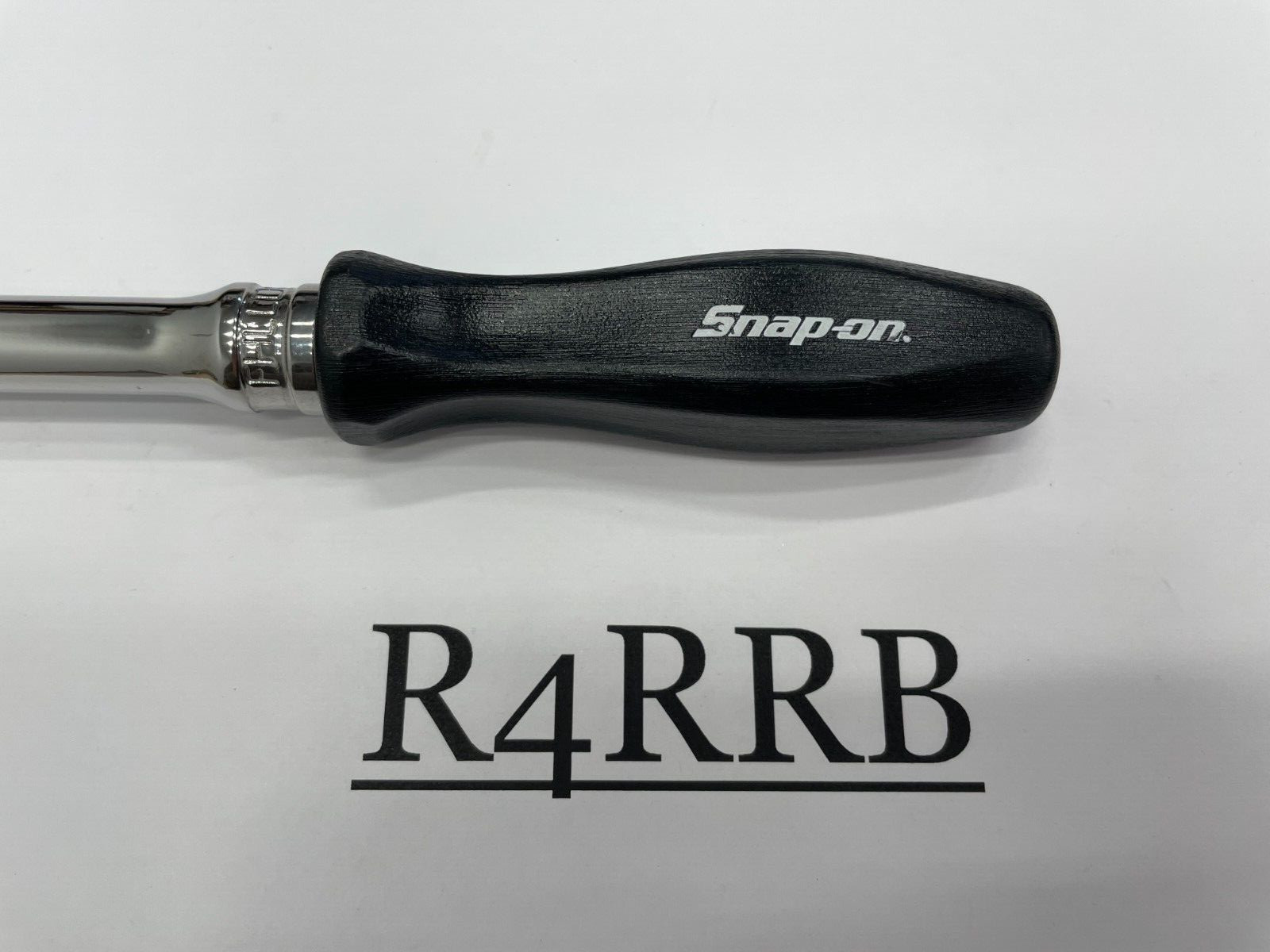 Snap-on Tools NEW BLACK 3/8″ Drive Hard Grip Extra-Long Fixed Ratchet FHLLD80BK