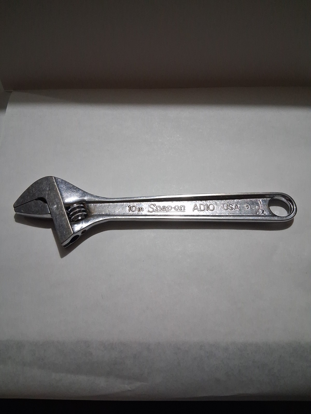 Snap On Tools AD10 10″ 250mm Chrome Adjustable Wrench Made in USA