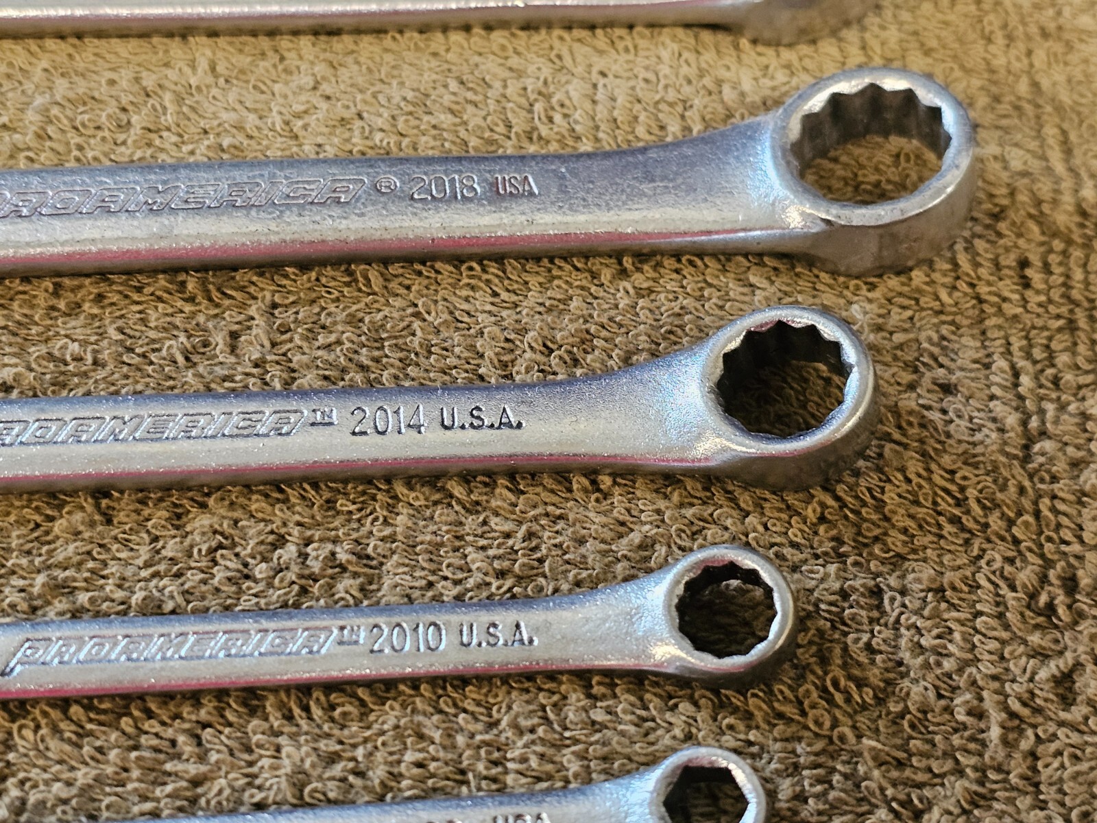 7 Pro America Combination Wrench Set Sae 13/16 9/16 7/16 5/16 1/4 1/2 7/16″ USA
