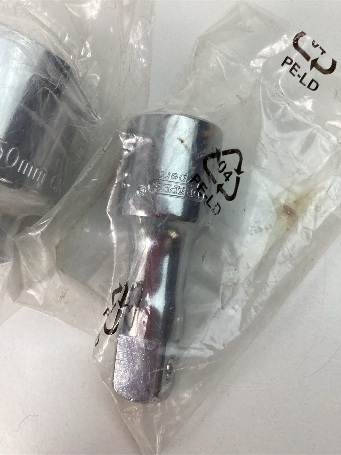 Draper Expert Chrome 3/4” Drive 12 Point 50mm Socket & 3/4” 100mm Extention Bar