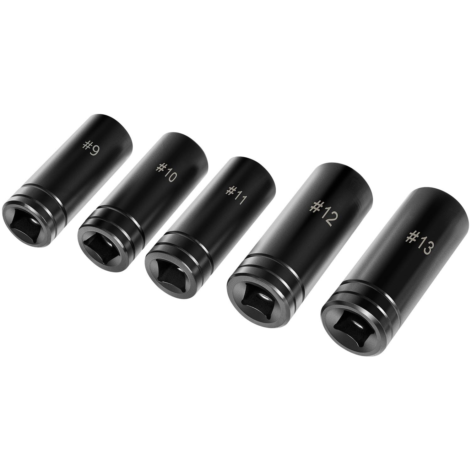 Large Tap Socket Set 5pcs – Fits 5/8″, 11/16″, 3/4″, 7/8″, 1″ – 1/2″ Drive Tools