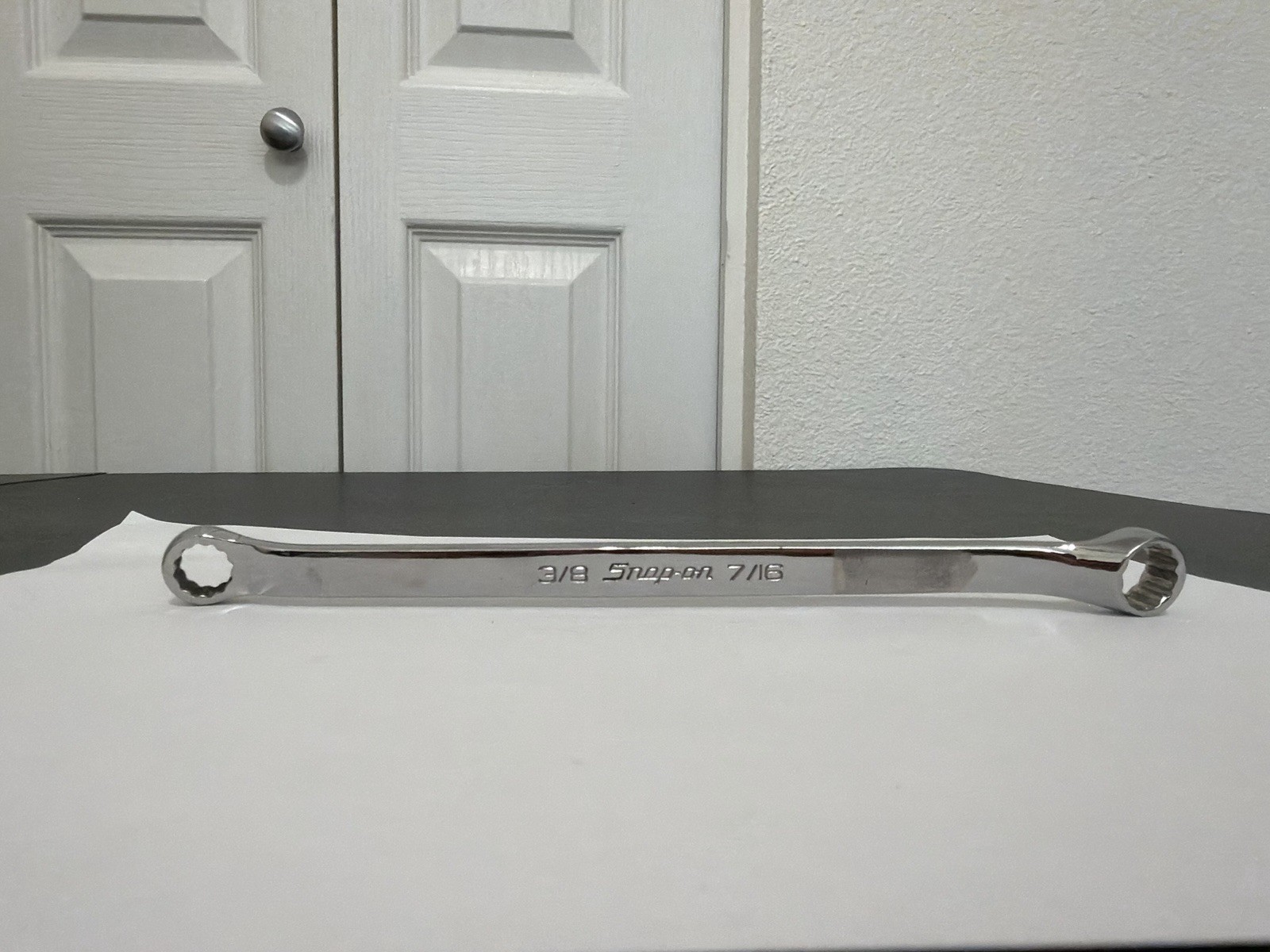 Snap-on Tools 3/8 x 7/16″ Offset Double Box End Wrench XB1214A USA