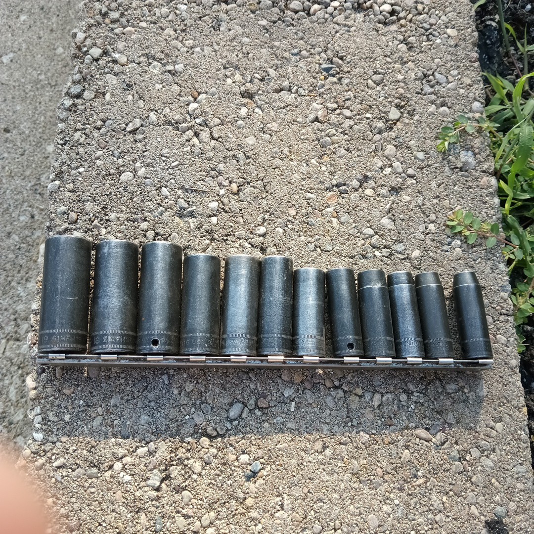 Snap-On SIMFM Set 3/8″ Drive Metric Deep 6 Point Impact Socket 8mm – 19mm Rail