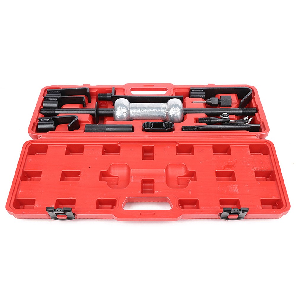 13PC Heavy Duty Dent Puller w/10lbs Slide Hammer Auto Body Truck Repair Tool Kit
