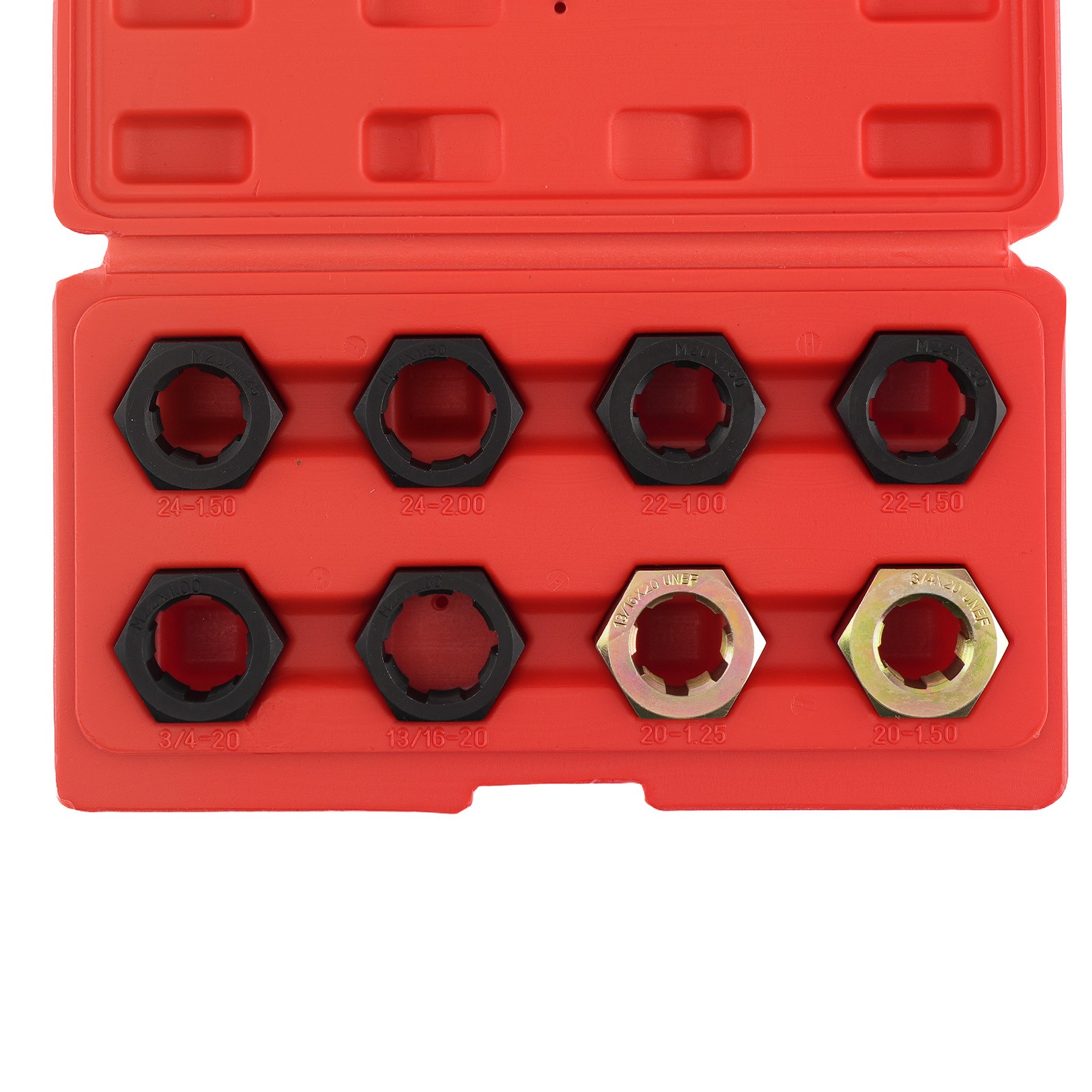 8pc Axle Rethreading Tool for FWD Cars M24X1.5 M24X2.0 M22X1.0 M20X1.5 Die Set