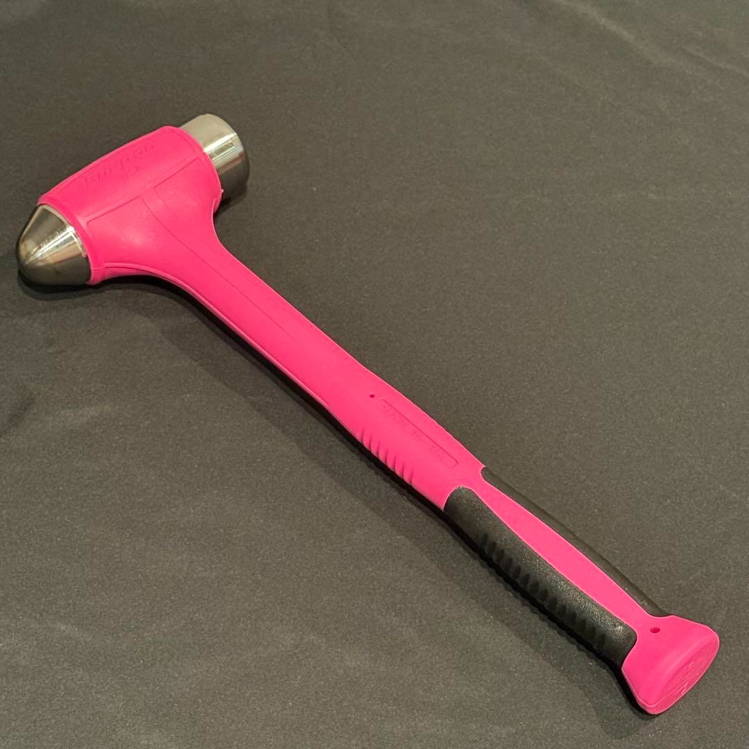 Snap-on HBBD56 16oz Ball Peen Soft Grip Dead Blow Hammer Pink 12-1/4″ Length