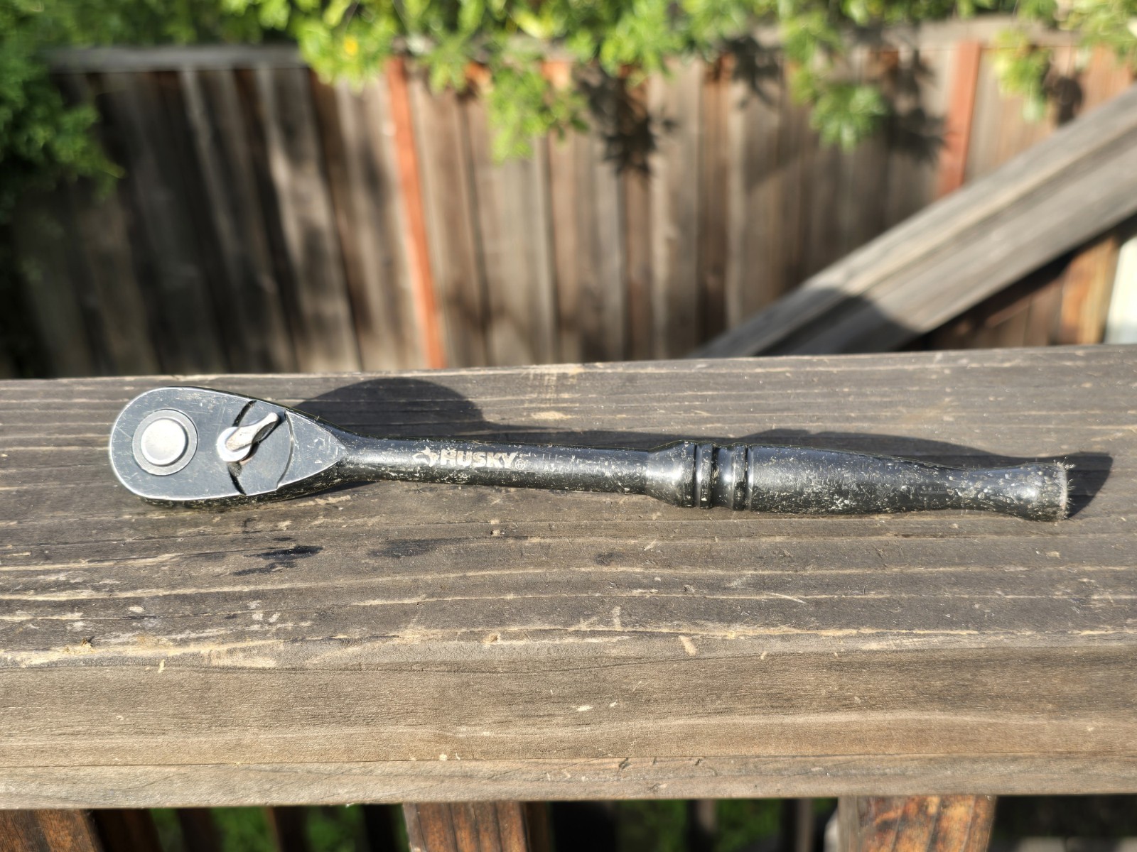 Husky 3/8” Drive Ratchet 10” Long Black Finish Quick Release