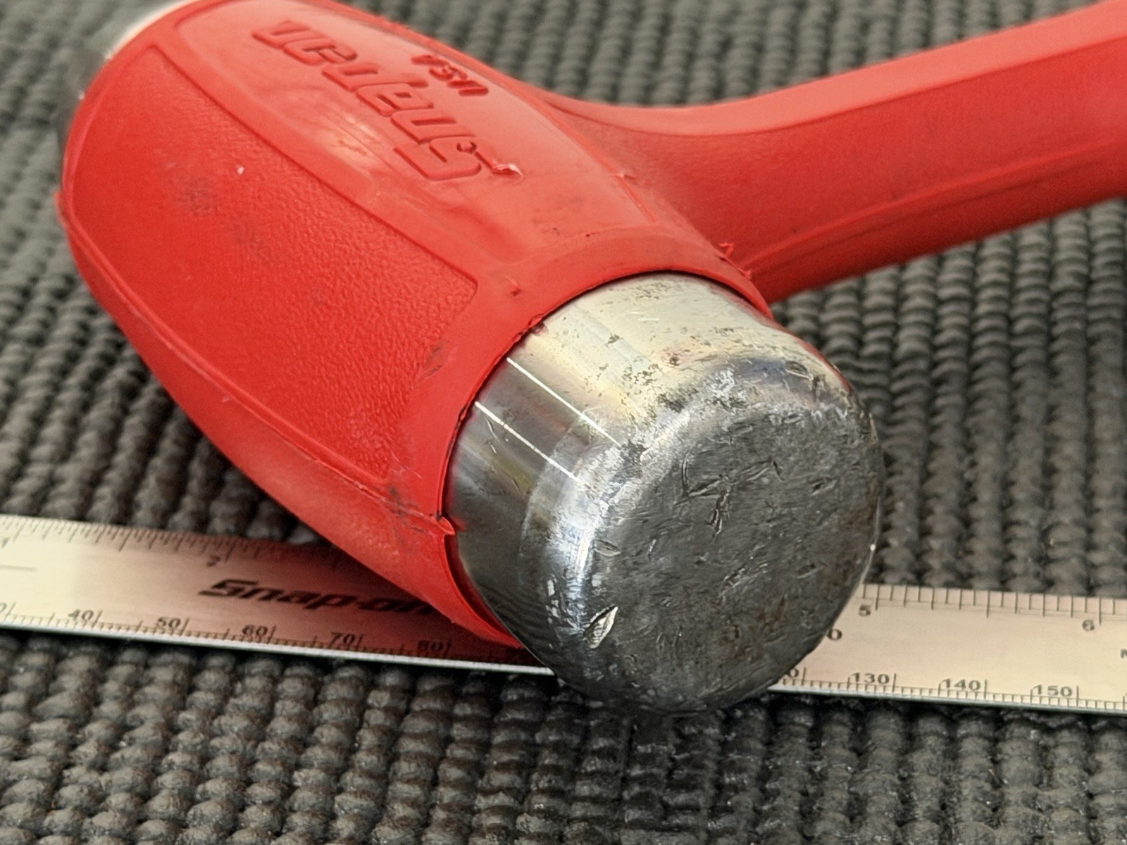 Snap-On 32oz Ball Peen Soft Grip Dead Blow Hammer RED USA🇺🇸 – HBBD32