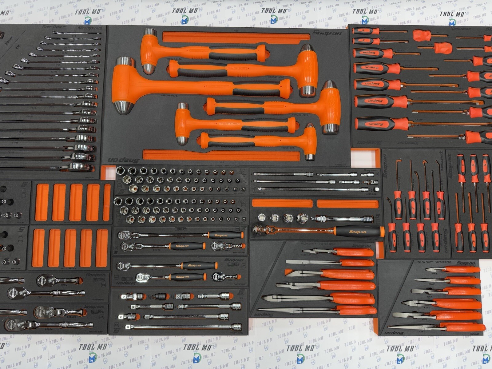Snap-on Tools USA NEW 334pc ORANGE Master General Service Foam Set 2101GSS01FO
