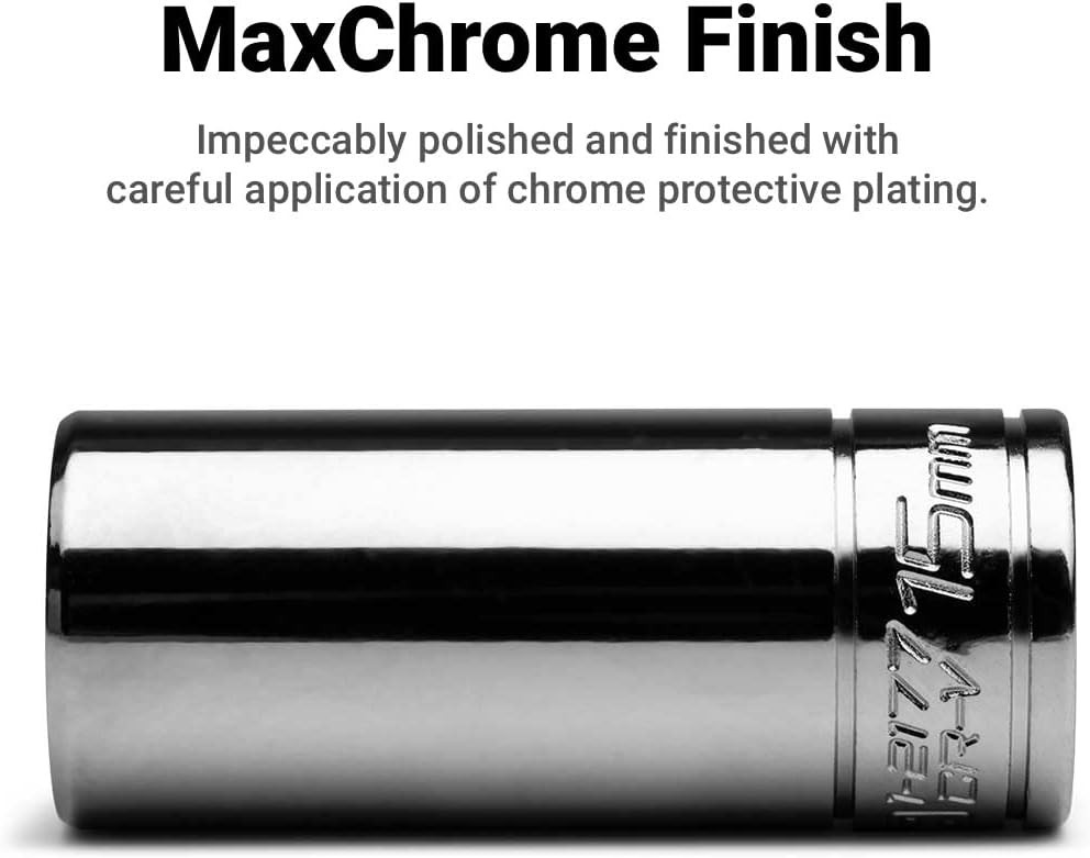 5/16 in. Deep Socket – 1/4 in. Drive, 12-Point, Chrome Vanadium Steel