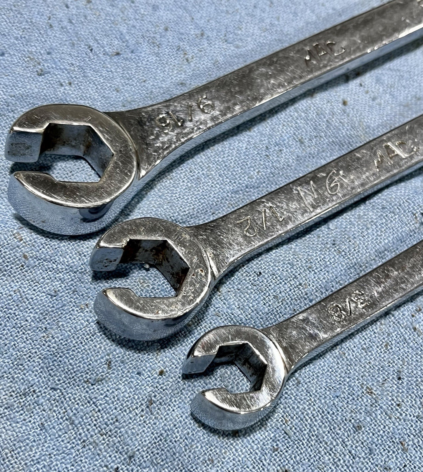 MAC Tools COB12, COB16, COB18 Flare Nut Line Wrench Open End Combo See Pictures!