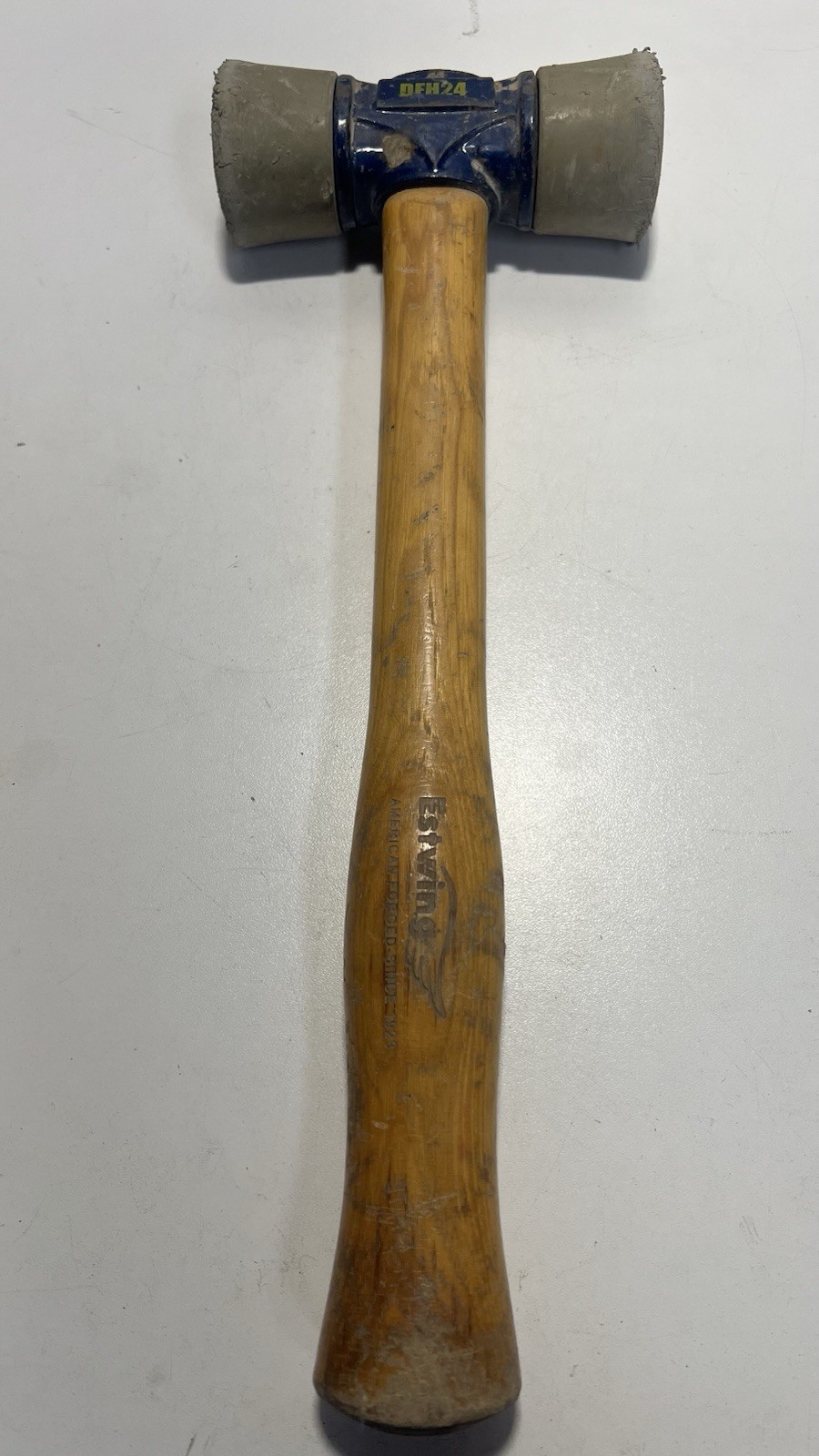Estwing DFH24 Rubber Mallet – 2 lb Dual-Head Soft/Hard Face Hammer USA