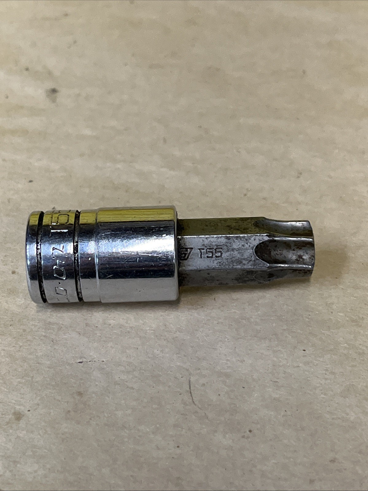 SNAP-ON FTX55E Standard T55 Torx Bit Chrome Socket Driver 3/8”