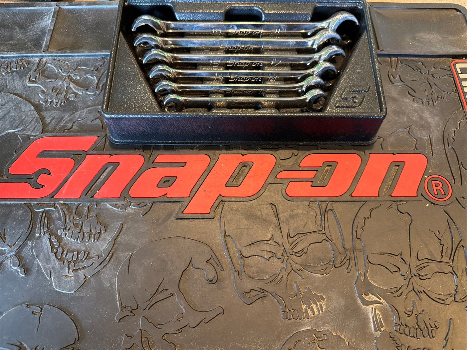 snap-on tools USA metric double end open flare nut line wrench set RXFMS606B