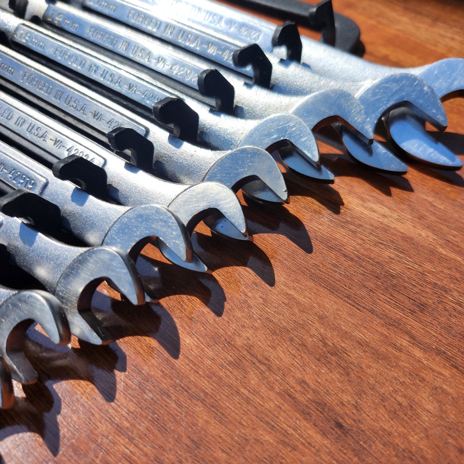 Vintage Craftsman Metric Combination Wrench Set 6-24mm 16 Pcs. VA, V Series USA