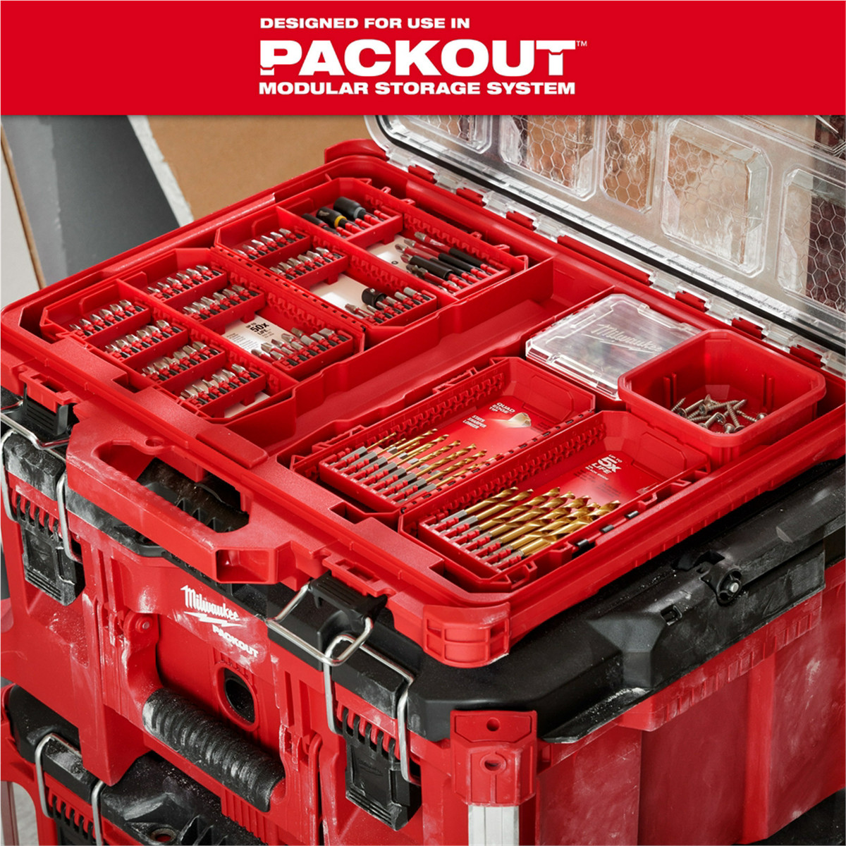 Milwaukee Tool SHOCKWAVE Impact Duty Driver Bit Auto Set &hyphen; 124PC