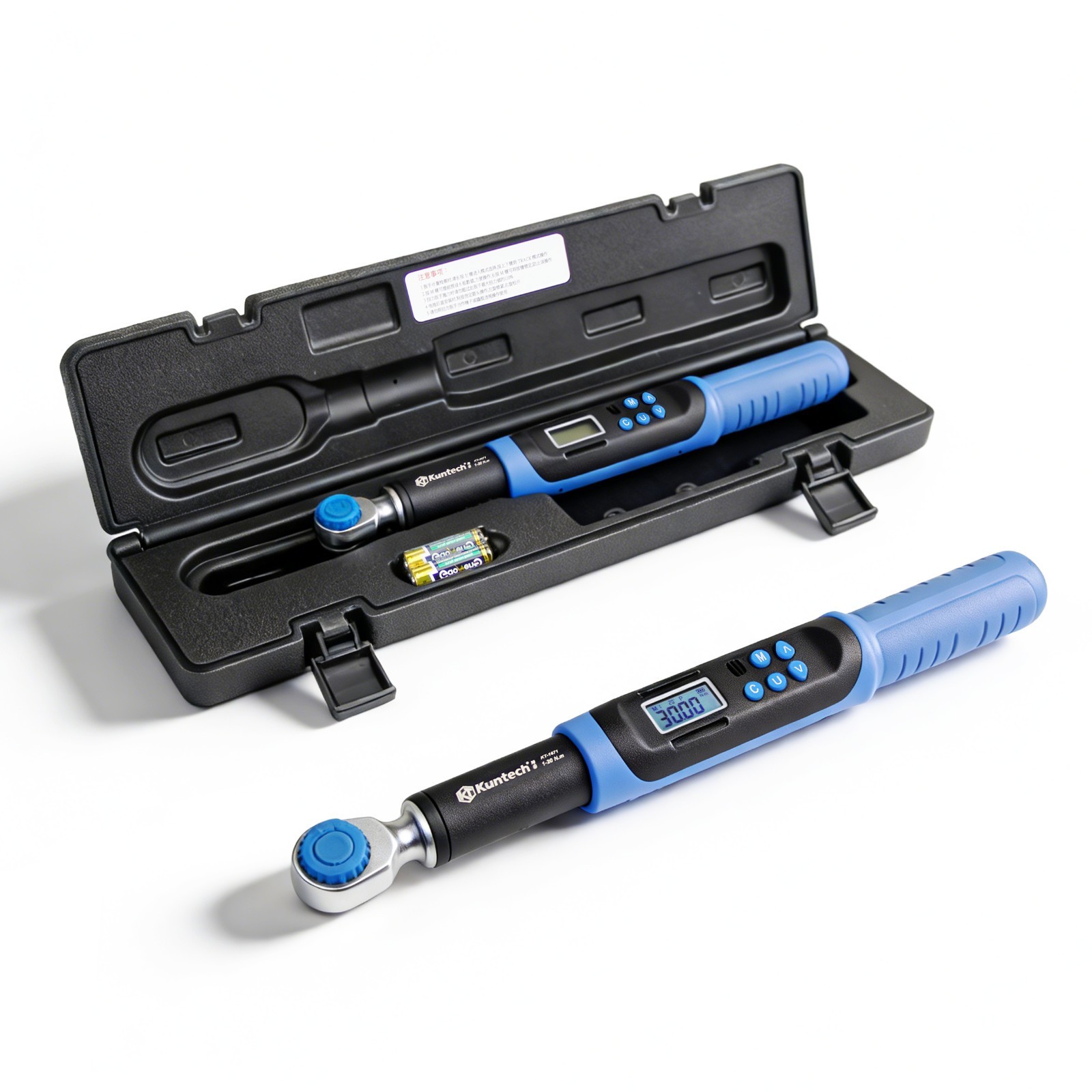 3/8-Inch Drive Digital Torque Wrench Adjustable 6.8-135 Nm & LED Display Buzzer