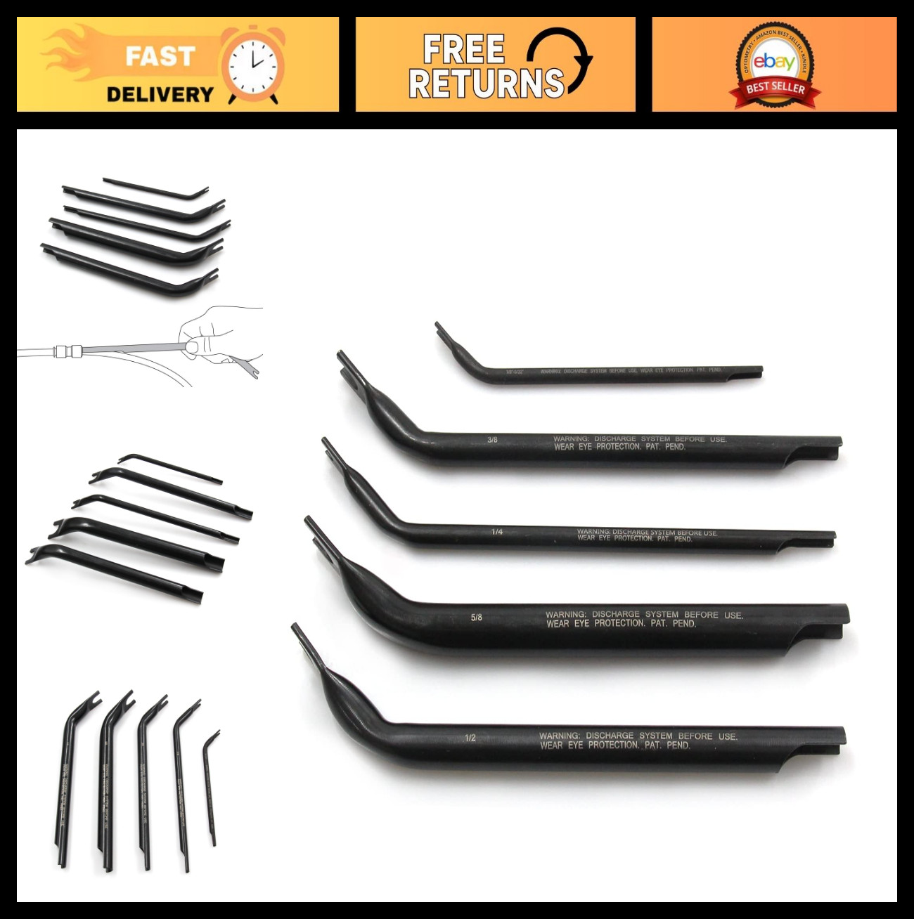 Heavy-Duty Double-Ended Air Line Disconnect Tool Set for Trucks – 42400
