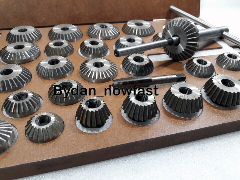 40x VALVE SEAT CUTTER KIT HIGH CARBON STEEL VINTAGE CAST IRON HEAD SEAT RESTORE.