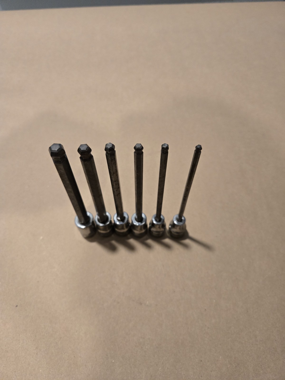 Snap On 3/8″ Drive 5/32-3/8 SAE Long Ball Hex Bit Driver Socket Set USA 206EFABL