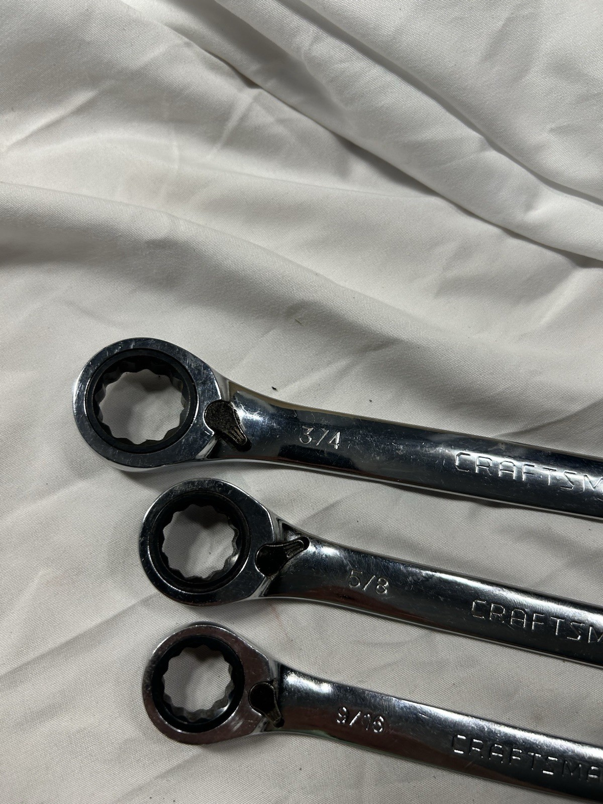 Sears Craftsman 7pc SAE Reversible Ratcheting Wrench Set 42406 GK USA 5/16 -3/4”