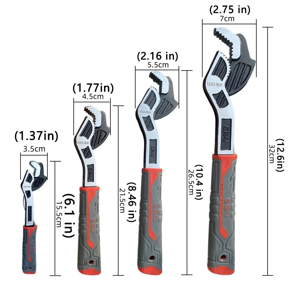 Multifunctional Self Locking Pipe Wrench Universal Car Bike Plumbing Repair Tool