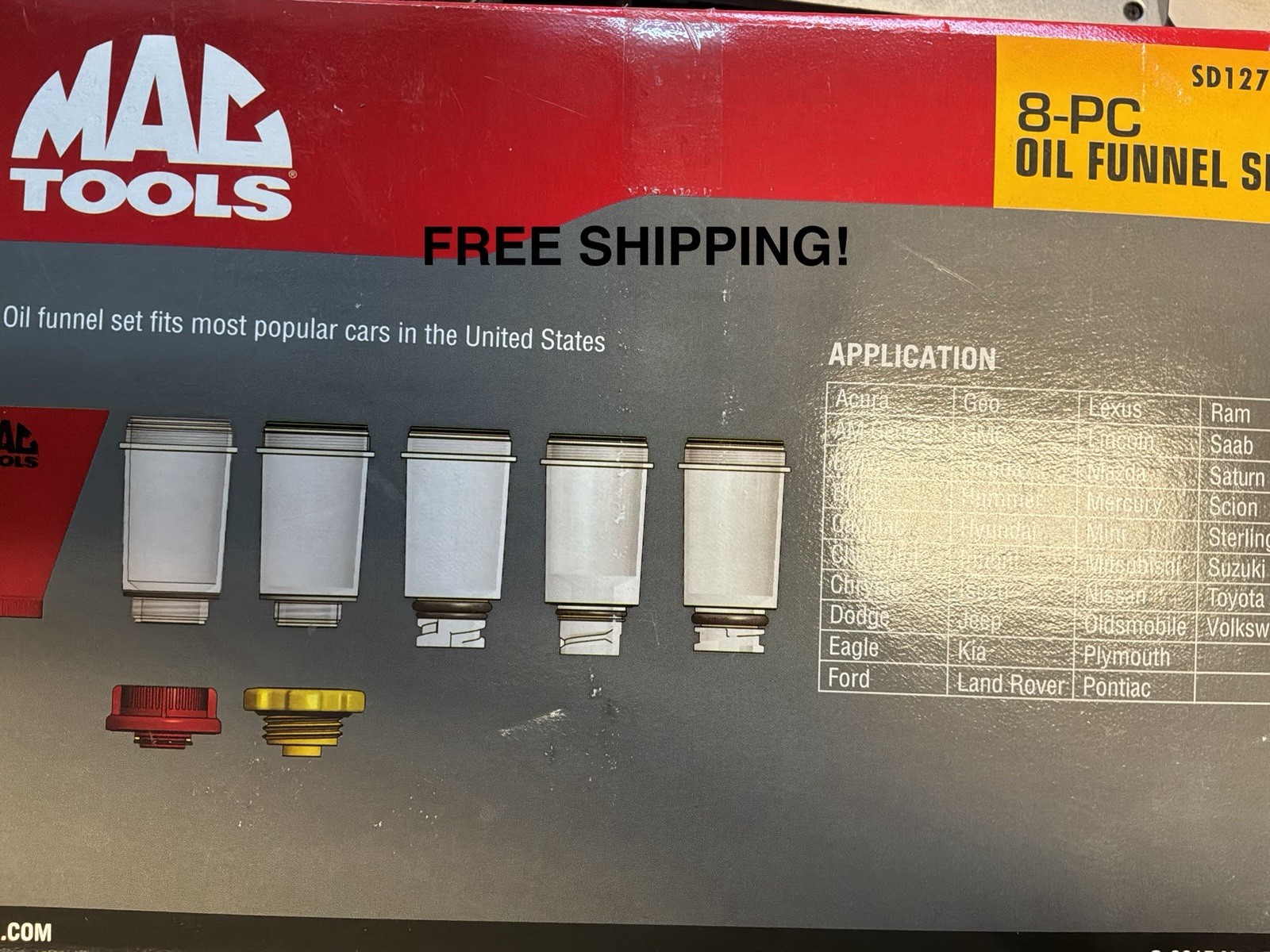 MAC TOOLS SD1270S8 8 PIECE OIL FUNNEL SET FREE SHIPPING