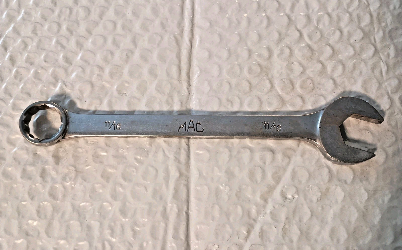 MAC TOOLS CW22, 11/16″ COMBINATION WRENCH, 7.75″ LONG, 12 POINT.