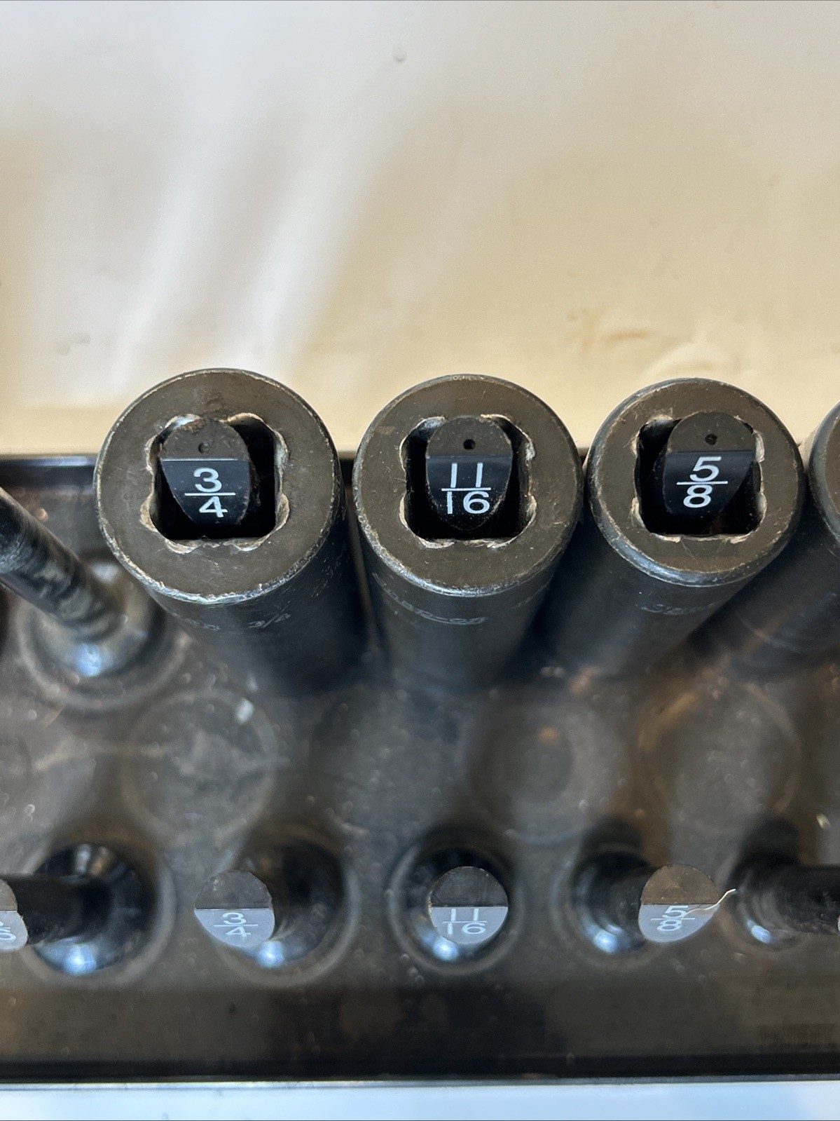Snap On 313SIM 313SIMA 8pc 1/2” To 1” 1/2”dr SAE 6PT Deep Impact Socket Set