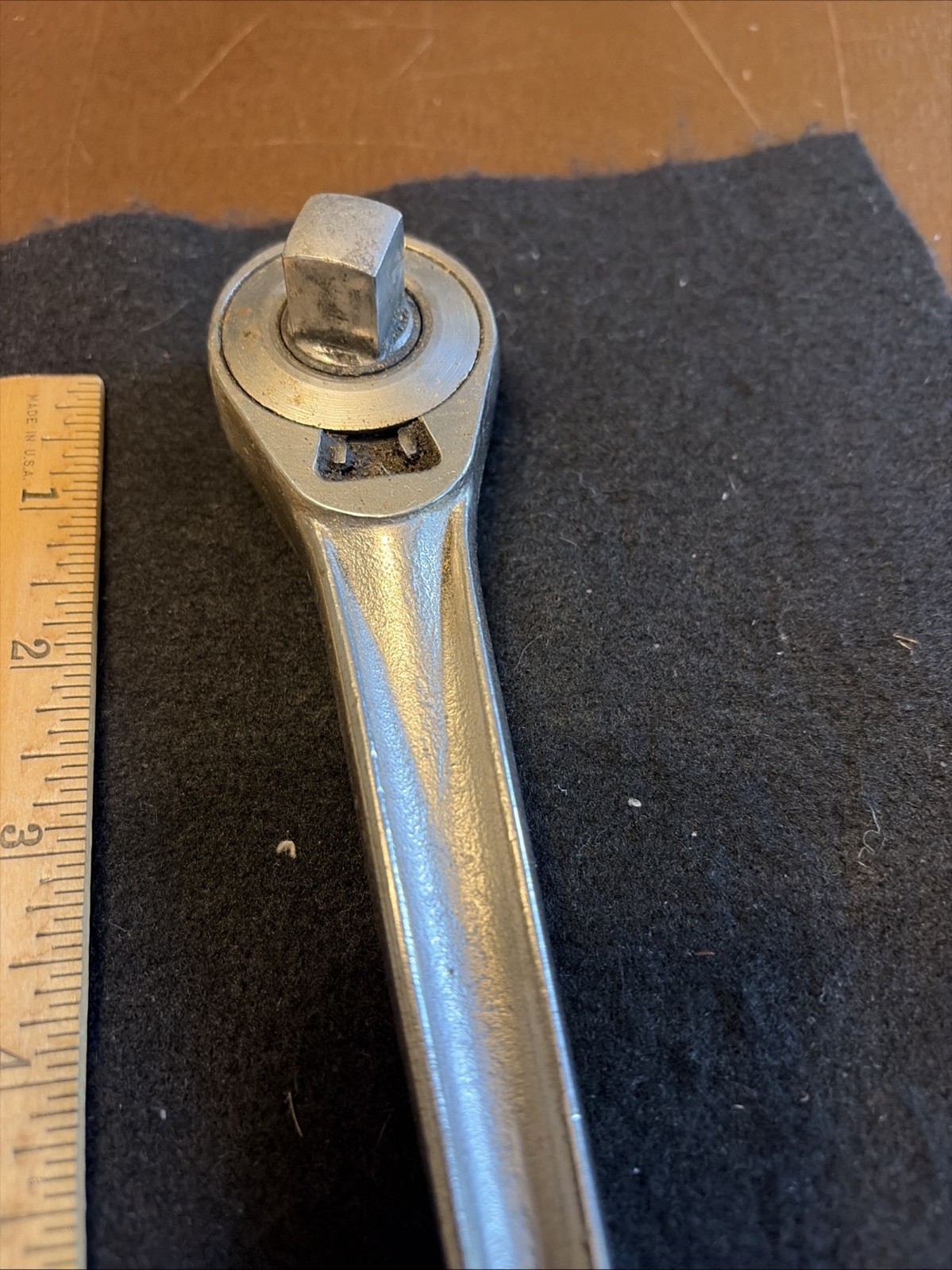 Vintage Craftsman Flying V 1/2” Drive Ratchet, 10” Long, Fully Functional Oiler