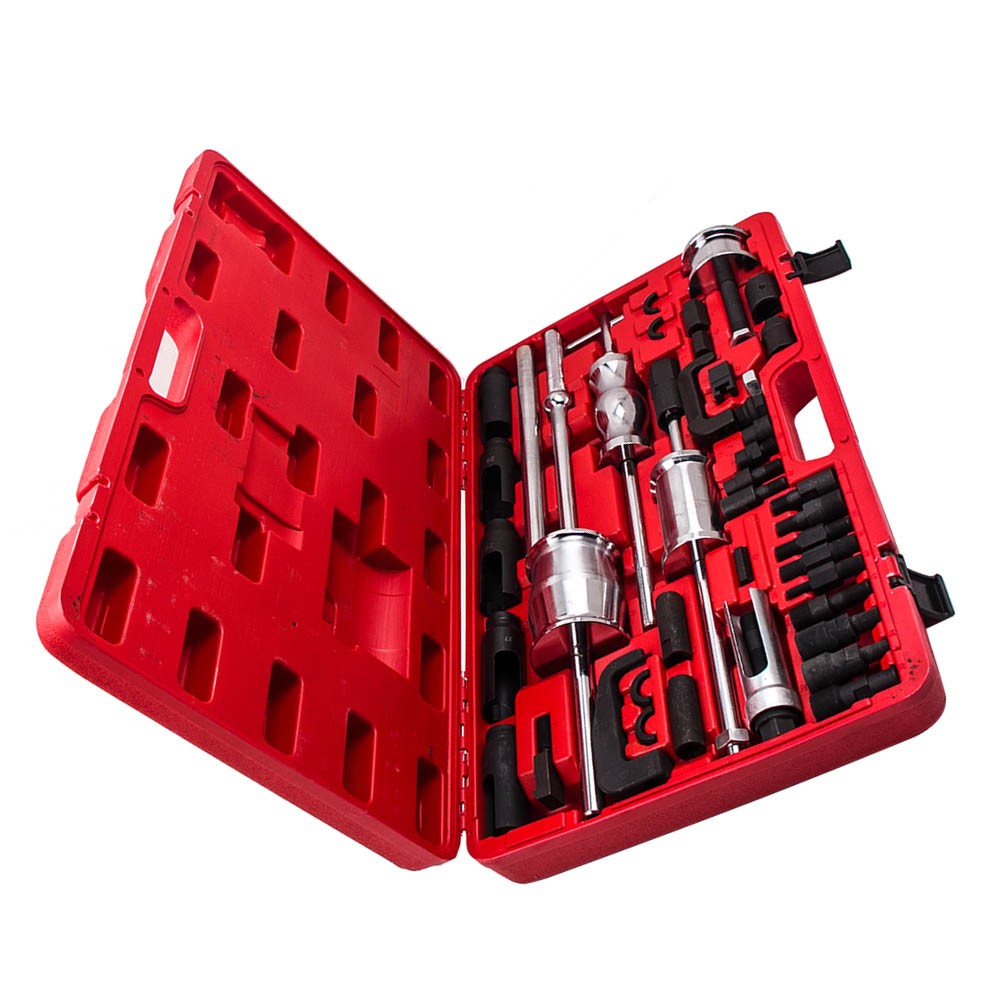 Auto Truck Diesel Injector Extractor Slide Hammer Puller Adapter Tool Kit 40PC
