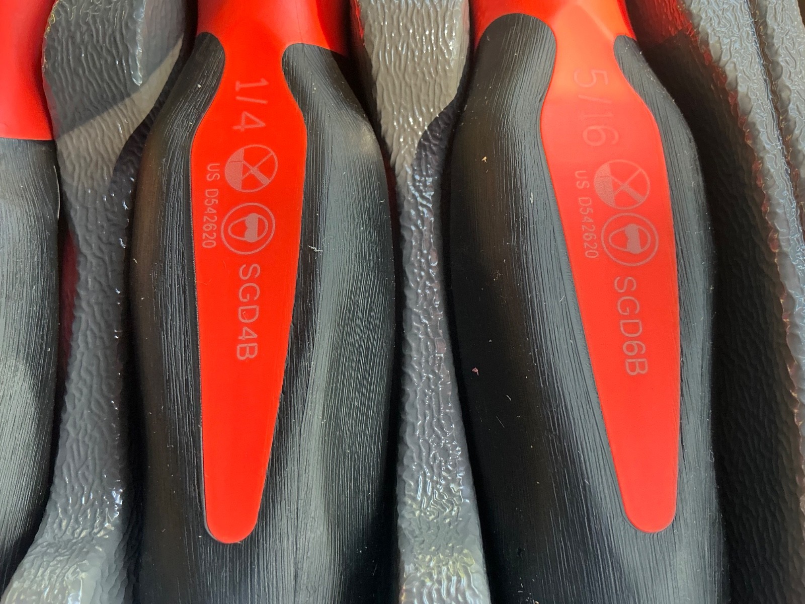 Snap-on Tools 10pc ORANGE Soft Grip Phillips & Flat Head Screwdriver Sets