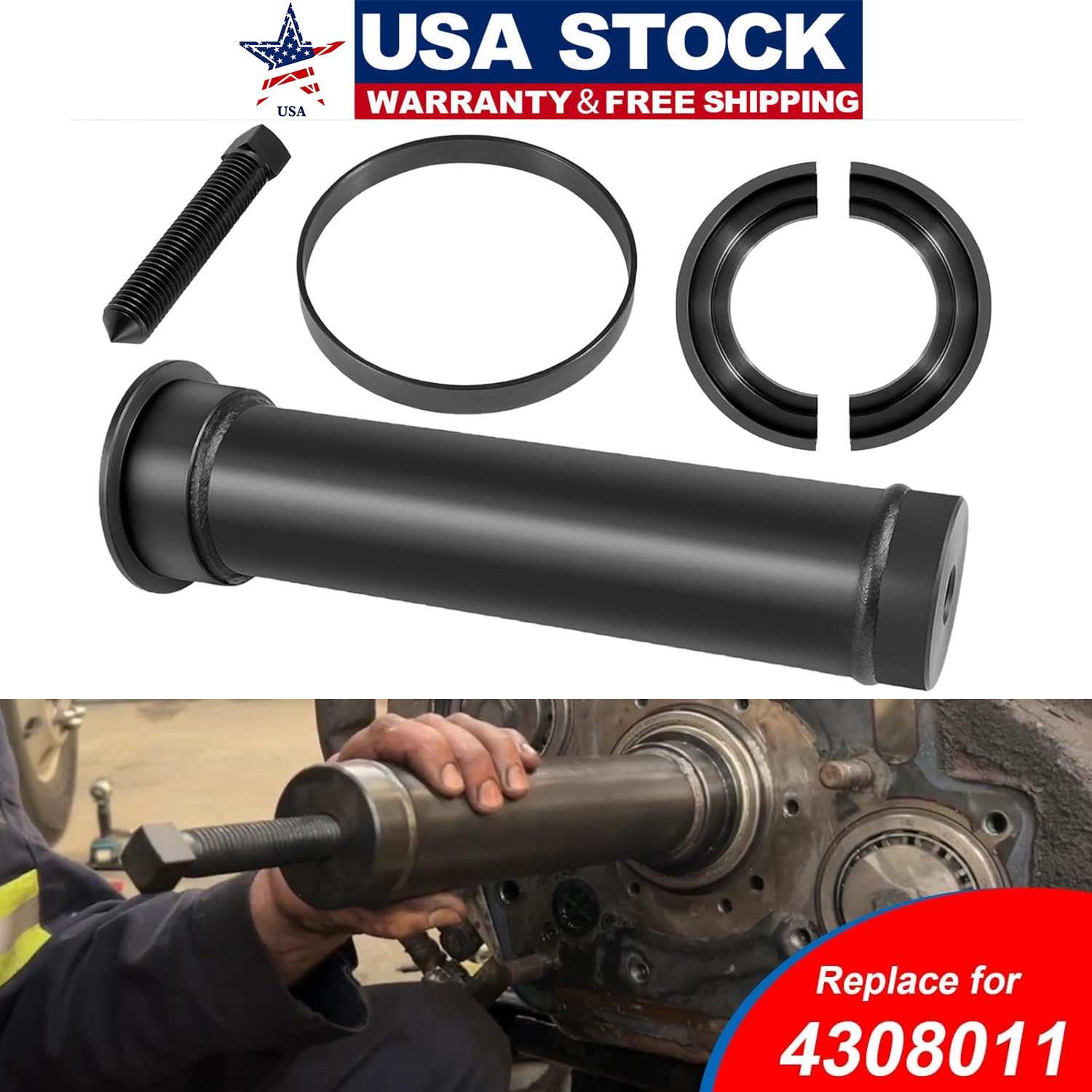 for Eaton Fuller Input Shaft Bearing Puller Tool 4308011 for 1 3/4″ & 2″ shafts