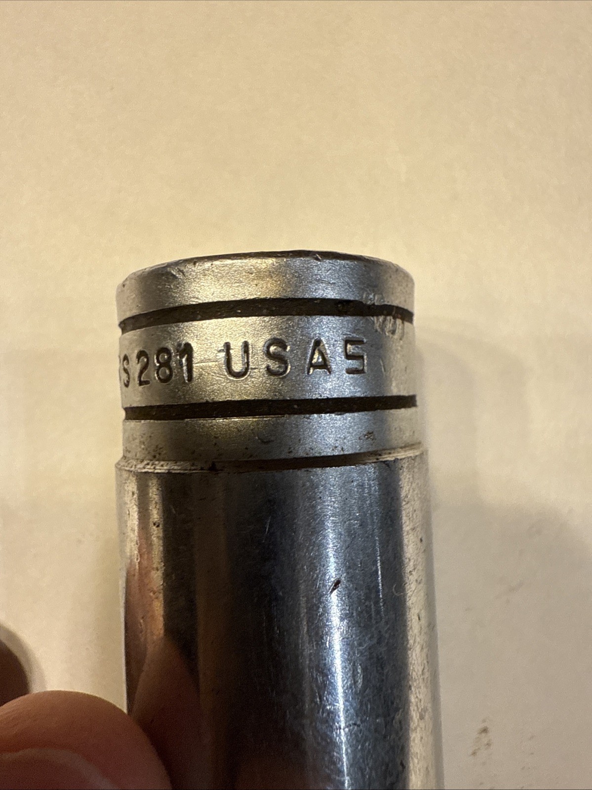 Snap On 7/8” Deep 1/2” Drive Socket 6 Point Chrome TS281 USA