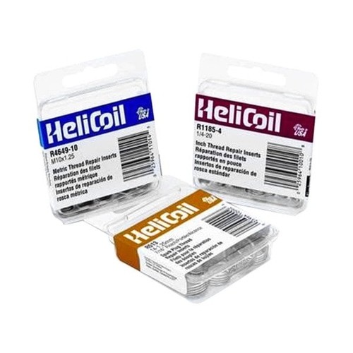 Heli-Coil Free Running Thread Insert, 1/4-28 UNF, 3/8″ Length, Pack of 12