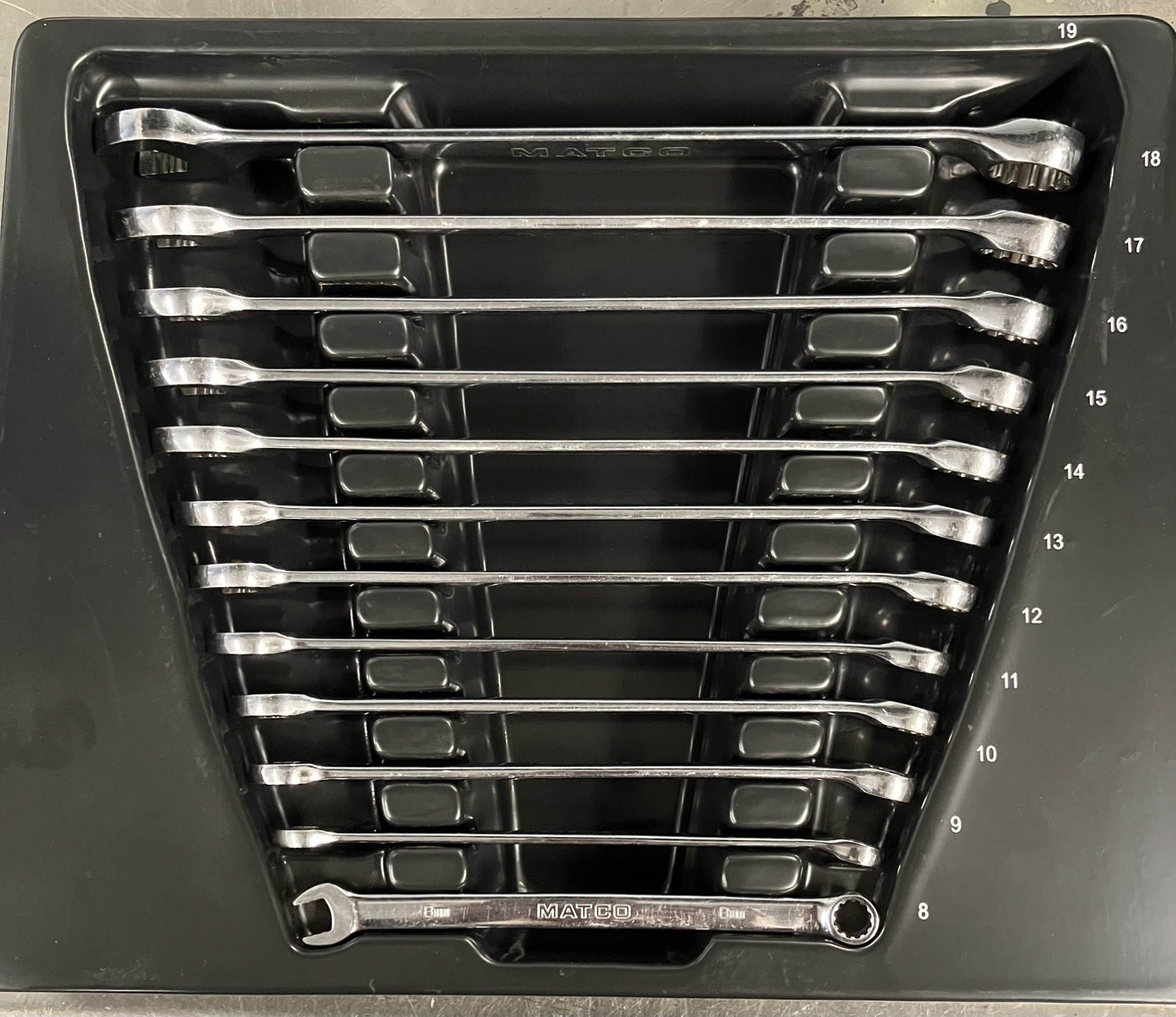 Matco 12 Pc Long Metric Combination Wrench Set SMCLM122K