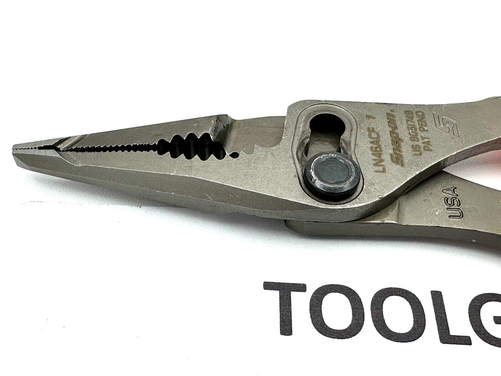 SNAP ON TOOLS USA ORANGE 7″ Soft Grip Long Nose Slip Joint Pliers LN46ACF O NEW