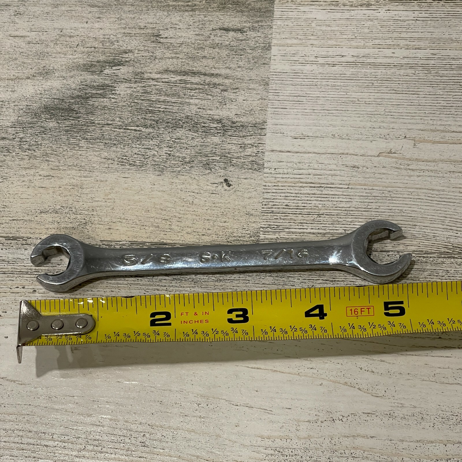 SK USA 3/8″ x 7/16″ Open End Flare Nut Wrench F1214