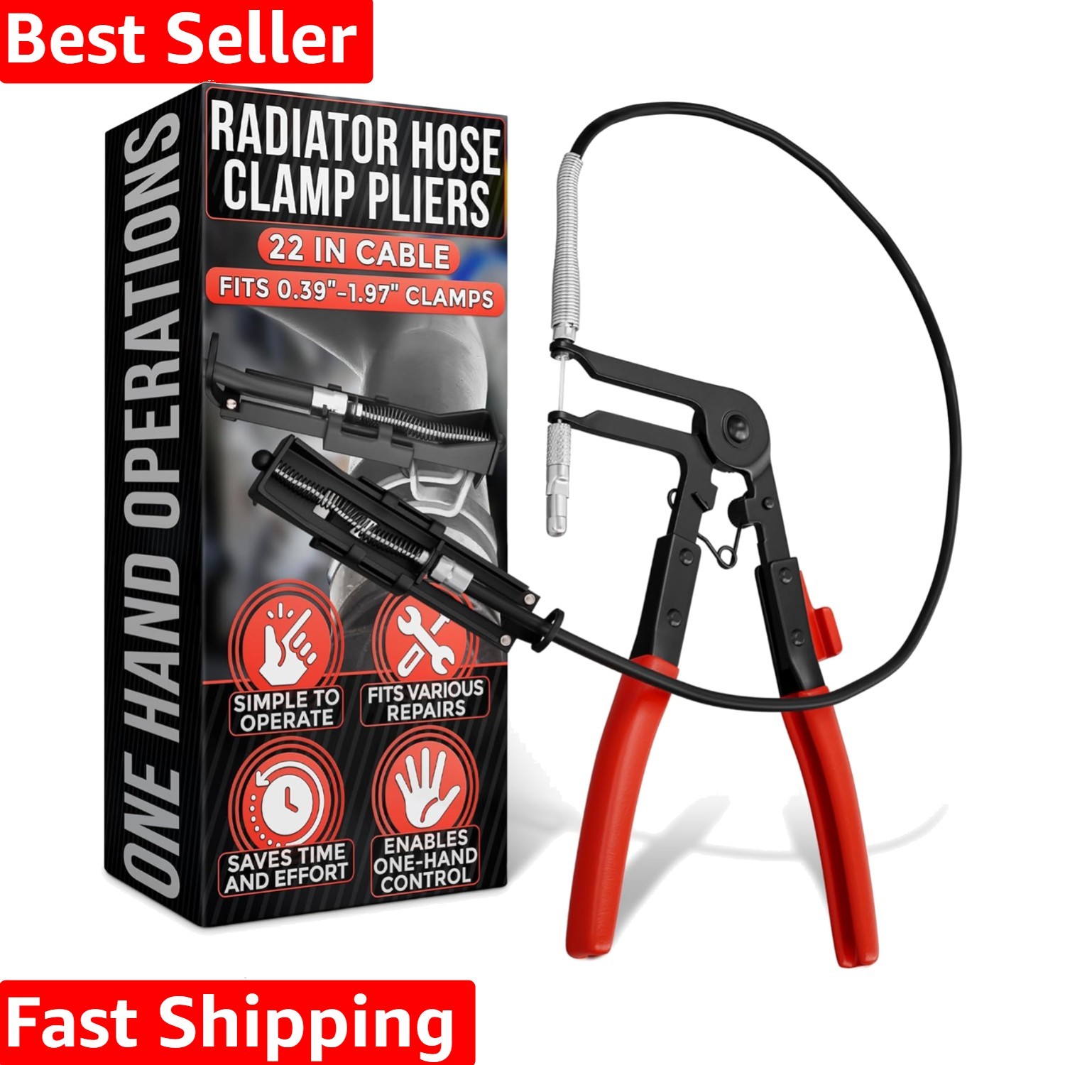 Radiator Hose Clamp Pliers Automotive Tool – Corrosion-Resistant Hose Clamp T…
