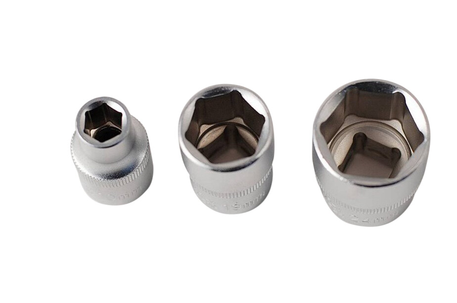Selta Taiwan 12pc 1/2″ Dr 6pt/12pt Socket:10-11-12-13-14-15-16-17-18-19-22-24mm