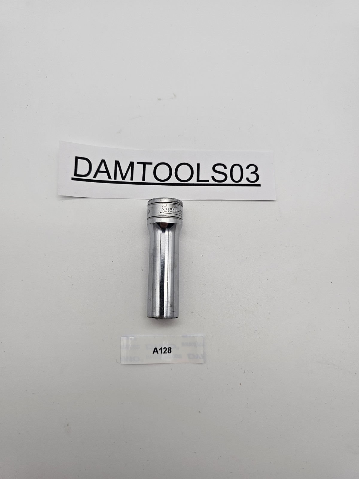 Snap On Tools 3/8″ Dr. 3/8″ 6Pt SAE Deep Chrome Socket SFS121 USA
