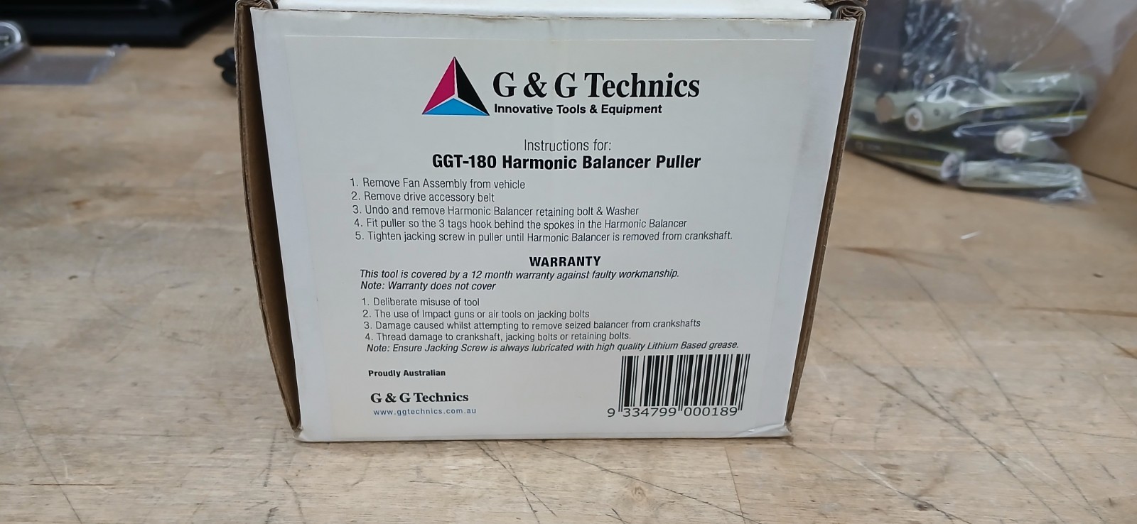 G&G Technics Harmonic Balancer Puller Coyote 5.0l GGT180